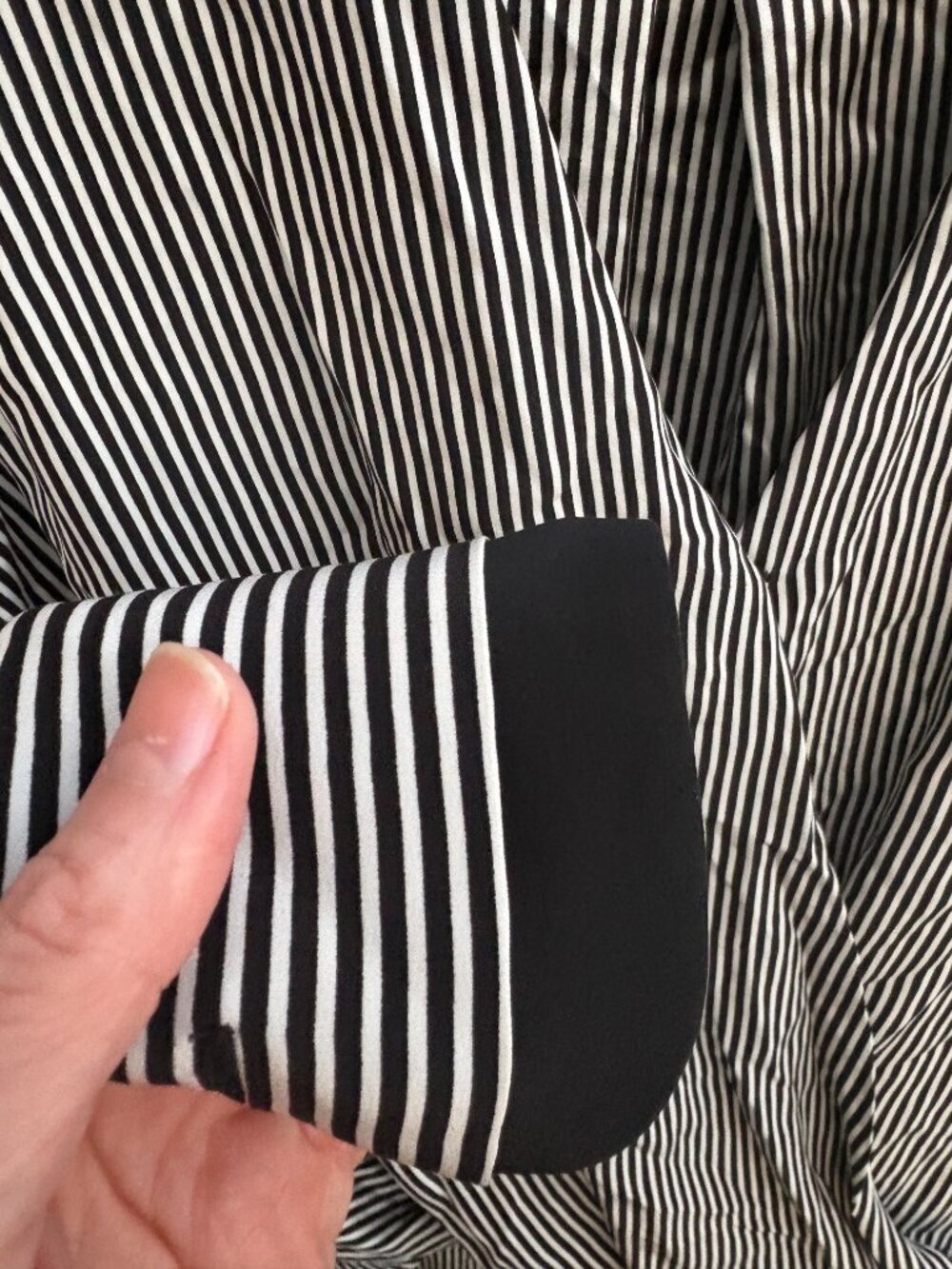 rag & bone The Lei Stripe Silk Blouse – Black and white  – Size XS/TP - Picture 6 of 7
